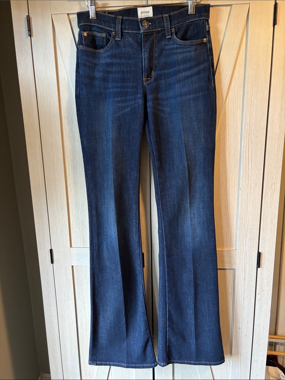 Hudson Jeans Dark Indigo Drew Midrise Bootcut size 27